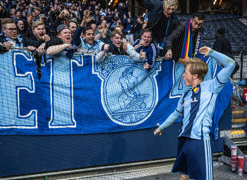 Djurgårdens Bo Hegland jublar
