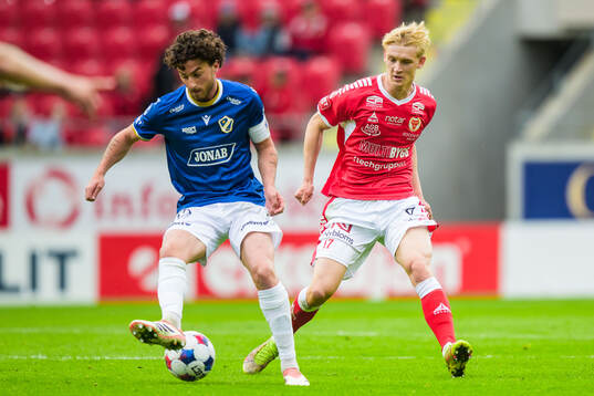 Halmstads Rocco Ascone och Kalmars Carl Gustafsson