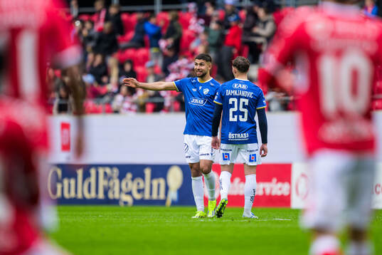 Halmstads Omar Faraj och Aleksander Damnjanovic Nilsson