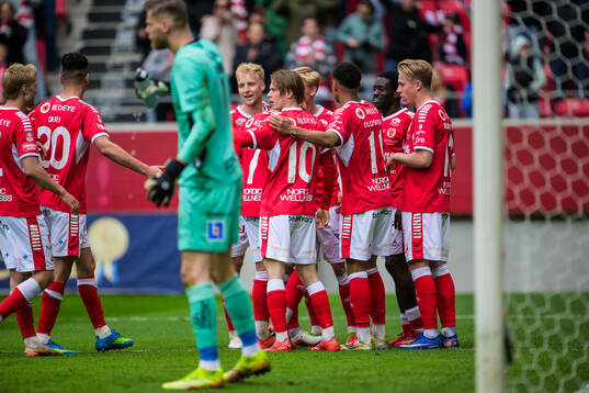 Kalmar spelare jublar