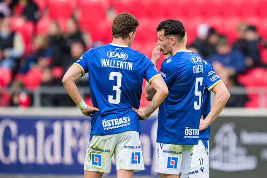 Halmstads Gabriel Wallentin och Pascal Gregor deppar