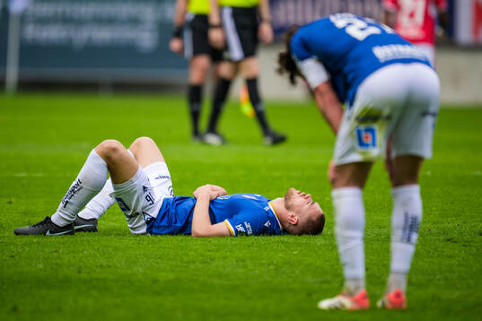 Halmstads Erko Tougjas och Rocco Ascone deppar