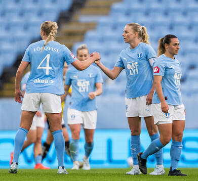 Malmö FFs Ellen Löfqvist och Nellie Lilja