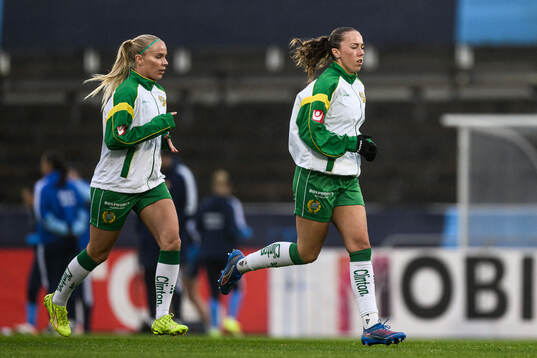 Hammarbys Stina Lennartsson och Athinna Persson Lundgren