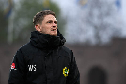Hammarbys tränare William Strömberg