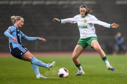 Djurgårdens Maria Olafsdottir Gros och Hammarbys Sofia