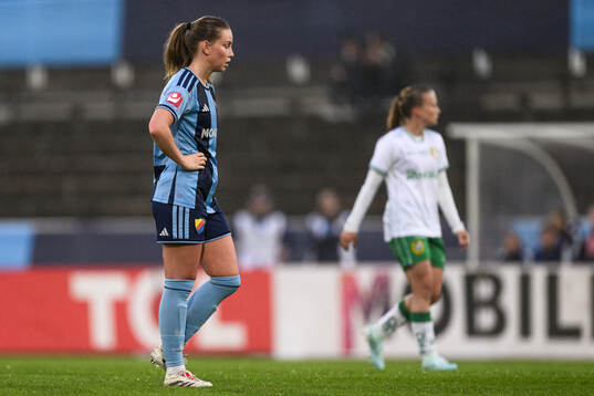 Djurgårdens Elsa Pelgander deppar