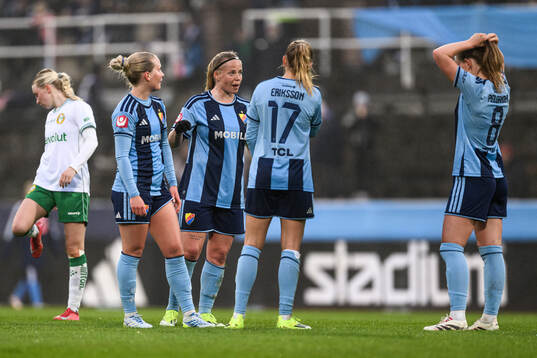 Djurgårdens Maria Olafsdottir Gros, Therese Åsland, Sara