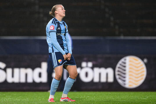 Djurgårdens Elin Westlund deppar