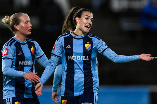 Djurgårdens Lucia Duras reagerar