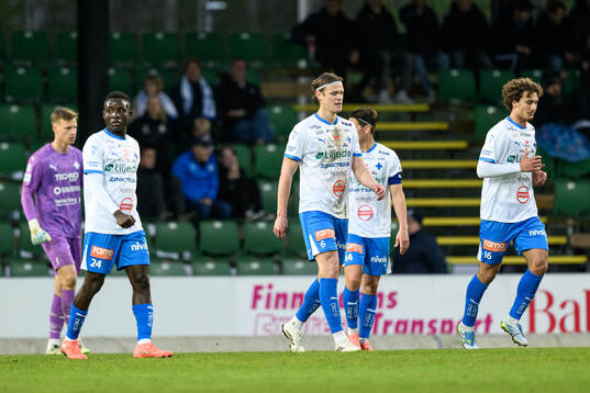 IFK Värnamos Mohamed Kamara, Hugo Andersson och Antonio