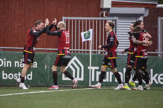 Östersunds Abel Stensrud jublar