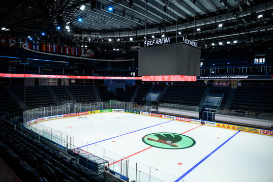 Interior view of BCF Arena