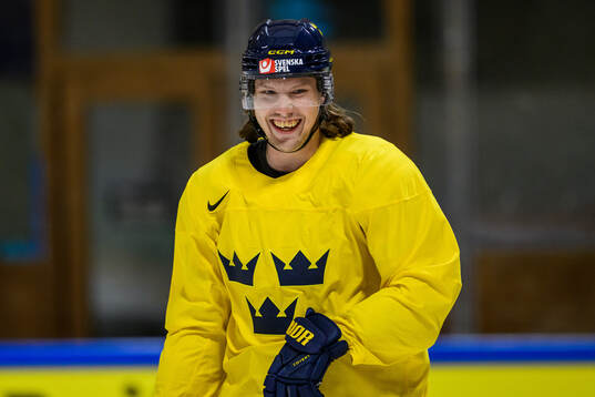 Oscar Sundqvist of Sweden at a practice session