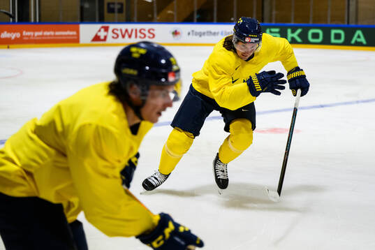 Oscar Sundqvist of Sweden at a practice session