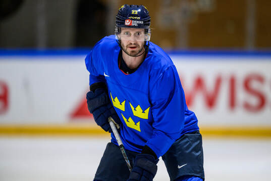 Oliver Ekman-Larsson of Sweden at a practice session