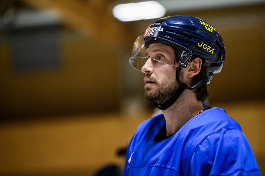 Oliver Ekman-Larsson of Sweden at a practice session