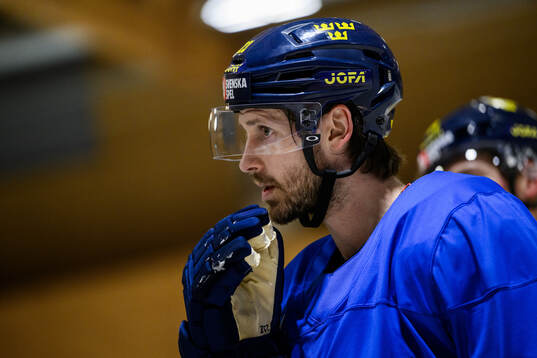 Oliver Ekman-Larsson of Sweden at a practice session