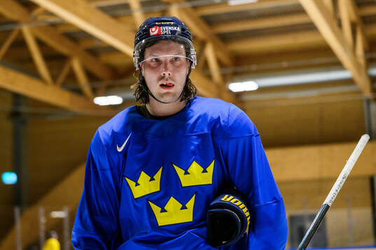 Oscar Sundqvist of Sweden at a practice session