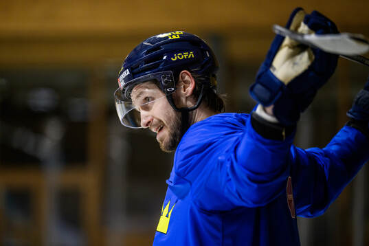 Oliver Ekman-Larsson of Sweden at a practice session