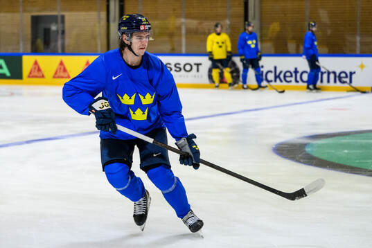 Albert Johansson of Sweden at a practice session