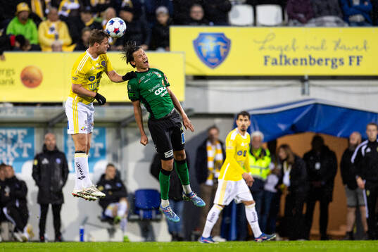 Falkenbergs Noel Hansson och Varbergs Noah Johansson