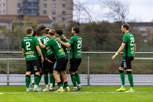 Varbergs spelare jublar