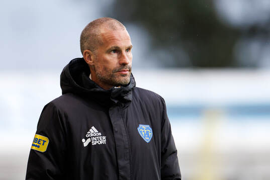 Falkenbergs tränare Christoffer Andersson