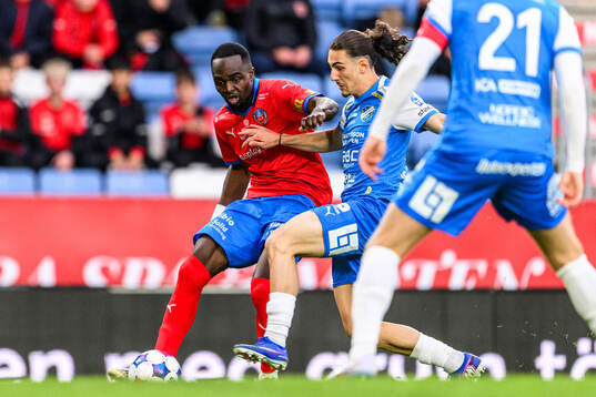 Helsingborgs Adam Akimey och Oddevolds Esim Mehmed