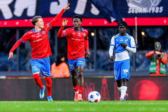 Helsingborgs Lucas Landgren Persson jublar