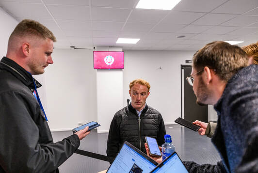 Helsingborgs manager Stevie Grieve