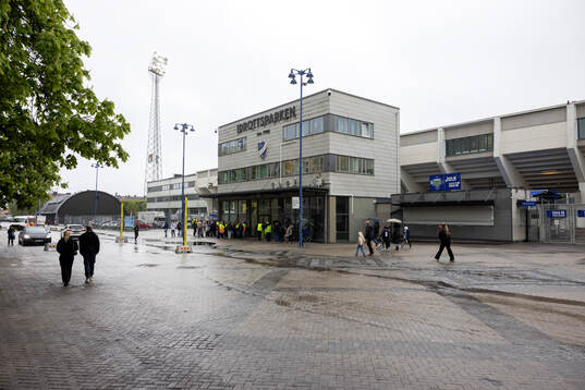 Exteriör vy av Norrköpings Idrottspark