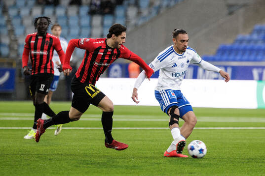 Nordic Uniteds Amar Eminovic och IFK Norrköpings Moutaz