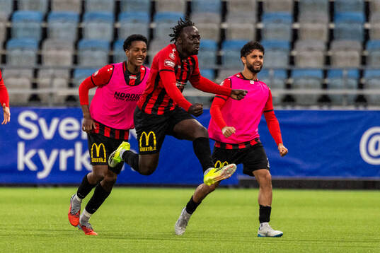 Nordic Uniteds Kalipha Jawla jublar