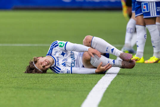 IFK Norrköpings Axel Brönner har ont