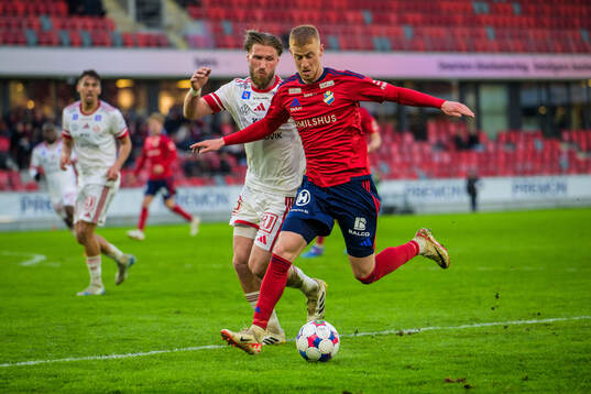 Sandvikens Kasper Harletun och Östers Daniel Ask
