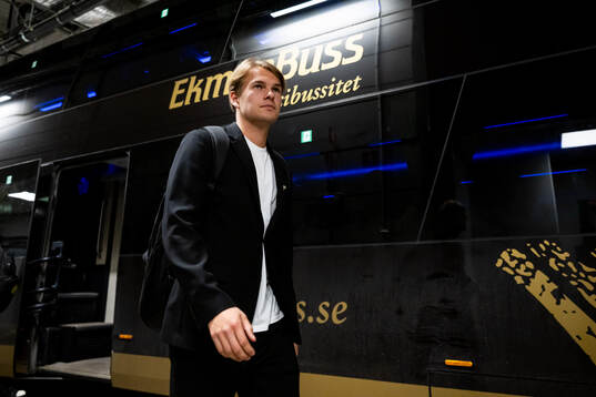 Hammarbys Markus Karlsson anländer