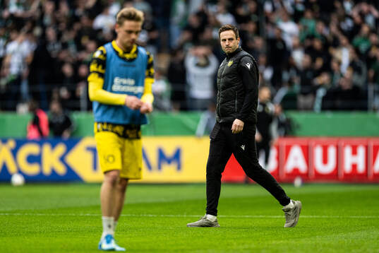 Mjällbys tränare Karl Marius Aksum finalen i Svenska