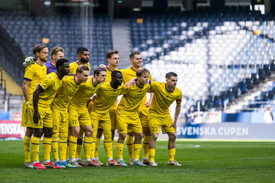 Mjällbys startelva i finalen i Svenska Cupen mellan