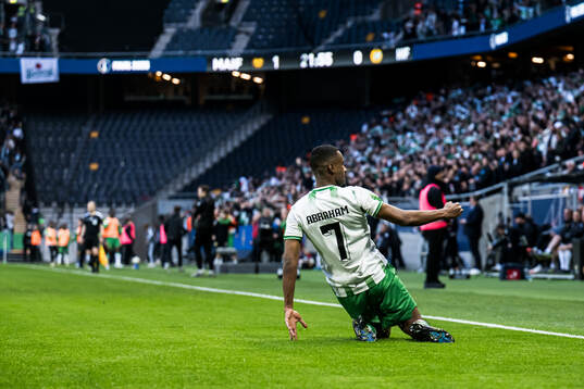 Hammarbys Paulos Abraham jublar