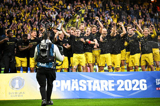 under finalen i Svenska Cupen mellan Mjällby och Hammarby