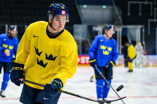 Anton Frondell of Sweden at a practice session