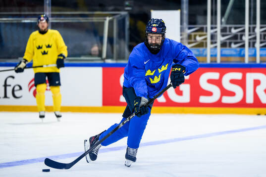 Viggo Björck of Sweden at a practice session