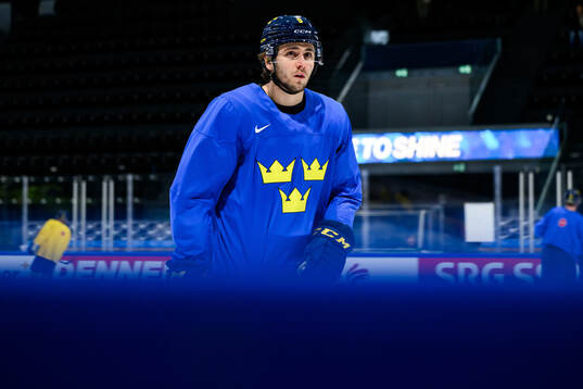 Linus Karlsson of Sweden at a practice session