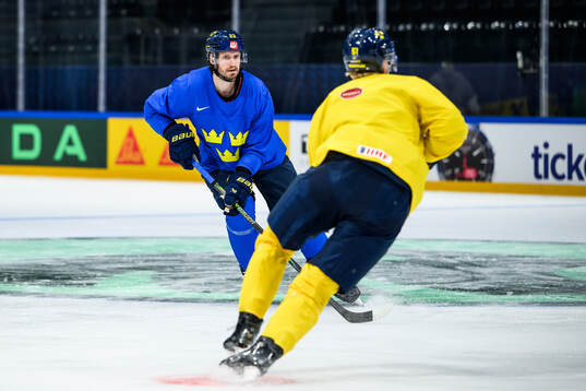 Oliver Ekman-Larsson of Sweden at a practice session