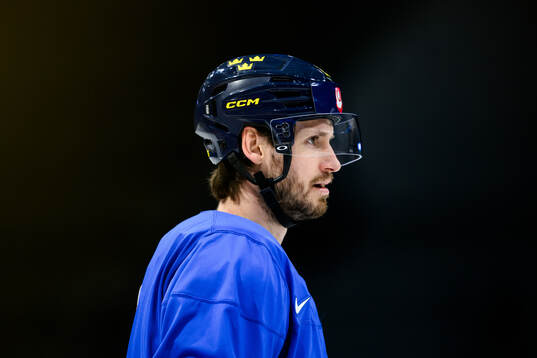 Oliver Ekman-Larsson of Sweden at a practice session
