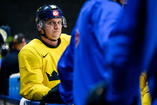 Jakob Silfverberg of Sweden at a practice session