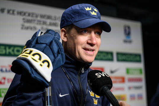 Head coach Sam Hallam of Sweden