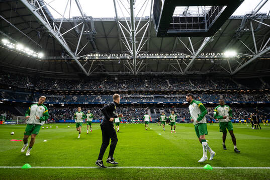 Hammarbys Victor Eriksson, Nahir Besara och Paulos Abraham