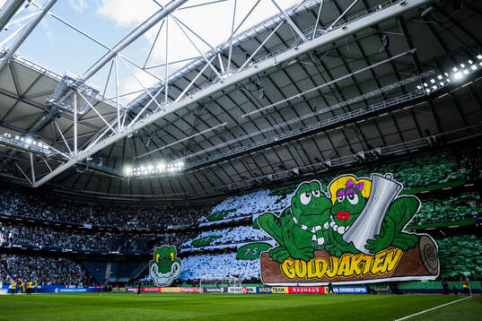 Hammarbys supportrar med tifo